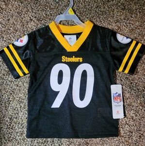 Kids Steelers Black and Yellow Jersey